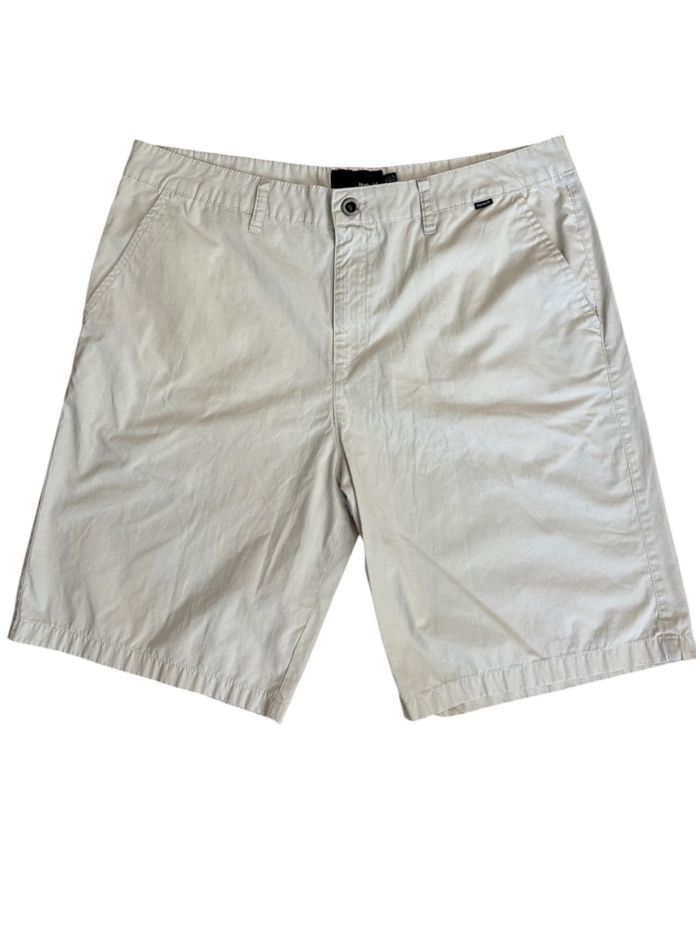 Hurley Tan Stretch Flat‎ Front Chino Shorts Size 36